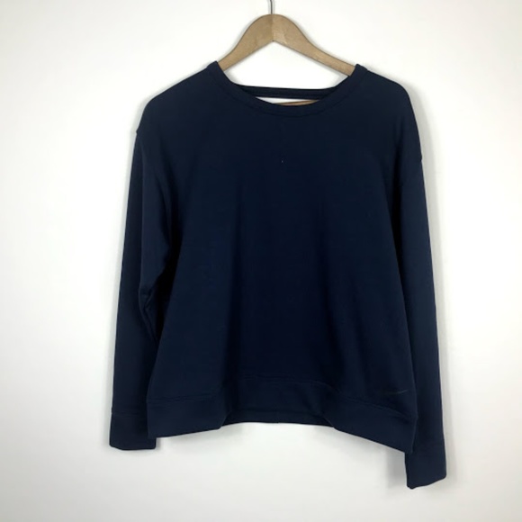 Nike Blue Open Back Crew neck Sweater NWT Medium - Picture 4 of 8